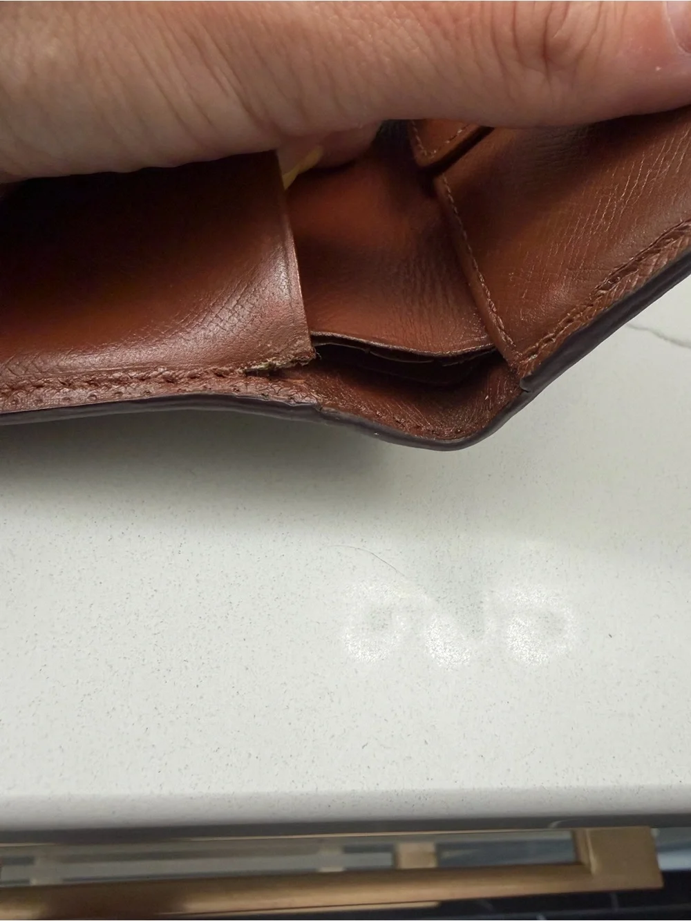 Vintage Black Louis Vuitton Brown Monogram Canvas Bi-Fold Wallet